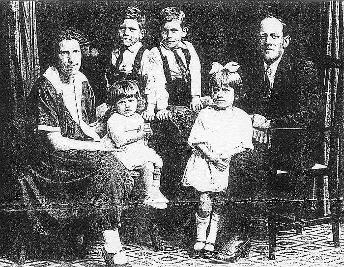 Laura and Leonard Barnard and their family