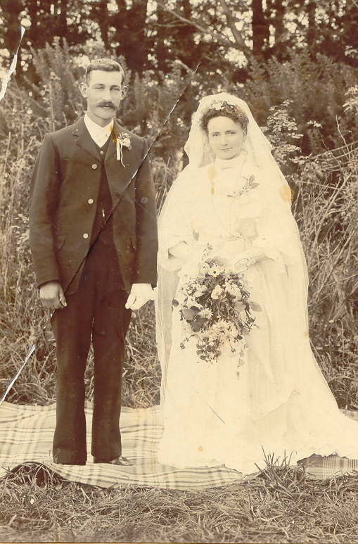 Marriage of George and Eva Cone, 1907