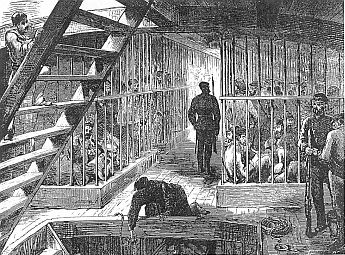 Convict deportation conditions on board ship