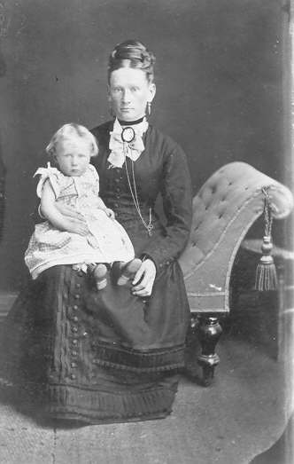 Emma Burt and son Edward