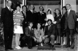 Left to right - Ira, Rata, Joe, Arnold, Alan and Dorothy, Amelia, Ella and Tom; Front - David, Ruth and Paul